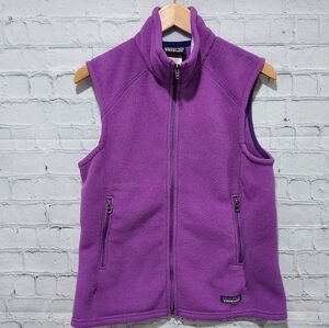 Patagonia Synchilla Womens Purple Full Zip Vest M Cold Weather Outdoors Preppy